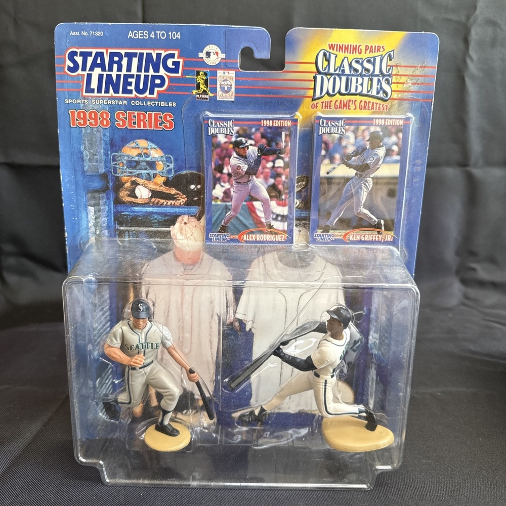 1998 Starting Lineup MLB Classic Doubles Alex Rodriguez Ken Griffey Jr Mariners
